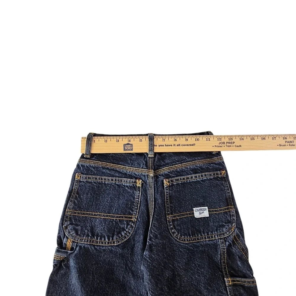 OshKosh B'Gosh Carpenter Jeans Boy's‎ Size 7 Husky Classic Dark Blue Denim